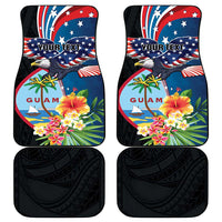 Guam Fourth of July Car Mats Tropical Flowers