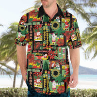 Hawaiian Santa Christmas Pattern Hawaiian Shirt Black Version LT01 - Polynesian Pride