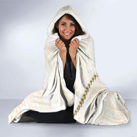 Gold Maori Tuatara Hooded Blanket Luxury Pastel Pattern LT01 - Polynesian Pride