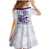 Purple Maori Tuatara Family Matching Mermaid Dress and Hawaiian Shirt Luxury Pastel Pattern