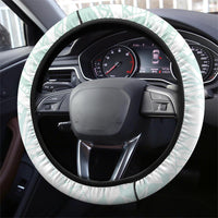 Teal Maori Tuatara Steering Wheel Cover Luxury Pastel Pattern
