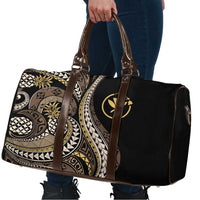 Hawaii Pineapple Brown Tribal Pattern Travel Bag - Polynesian Pride