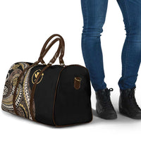 Hawaii Pineapple Brown Tribal Pattern Travel Bag - Polynesian Pride