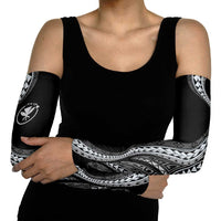 Hawaii Pineapple Gray Scale Tribal Pattern Arm Sleeves - Polynesian Pride
