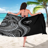 Hawaii Pineapple Gray Scale Tribal Pattern Sarong - Polynesian Pride
