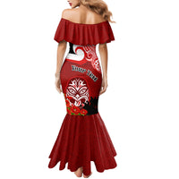New Zealand ANZAC Waitangi Day Mermaid Dress Lest We Forget Soldier Tiki Maori Style LT03 - Polynesian Pride