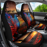 New Zealand Tui Bird Soldier ANZAC Car Seat Cover Lest We Forget LT03