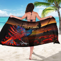 New Zealand Tui Bird Soldier ANZAC Sarong Lest We Forget LT03 - Polynesian Pride