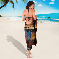 New Zealand Tui Bird Soldier ANZAC Sarong Lest We Forget LT03 - Polynesian Pride