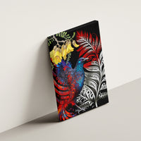 New Zealand Kohwhai Tui Bird Canvas Wall Art Silver Fern Version LT03 - Polynesian Pride