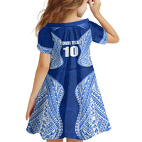 Custom Manu Samoa Rugby Family Matching Off Shoulder Short Dress and Hawaiian Shirt Polynesian Tattoo LT03 - Polynesian Pride