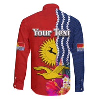 Kiribati Independence Day Family Matching Puletasi and Hawaiian Shirt Kiribati Map With Flag Color
