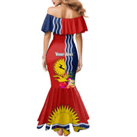 Personalised Kiribati Independence Day Mermaid Dress Kiribati Map With Flag Color LT03 - Polynesian Pride
