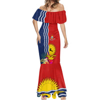 Personalised Kiribati Independence Day Mermaid Dress Kiribati Map With Flag Color LT03 - Polynesian Pride