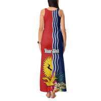 Personalised Kiribati Independence Day Tank Maxi Dress Kiribati Map With Flag Color LT03 - Polynesian Pride