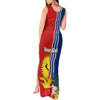 Personalised Kiribati Independence Day Tank Maxi Dress Kiribati Map With Flag Color LT03 - Polynesian Pride