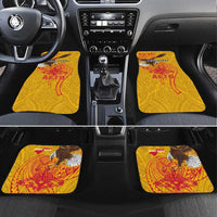 Personalized American Samoa Fautasi Race Car Mats Aeto Pago Pago with Eagle Samoan Tribal Patterns LT03 Set 4pcs Multicolor - Polynesian Pride