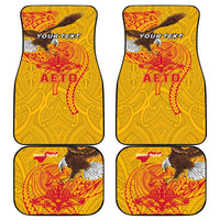 Personalized American Samoa Fautasi Race Car Mats Aeto Pago Pago with Eagle Samoan Tribal Patterns LT03 - Polynesian Pride