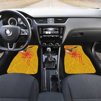 Personalized American Samoa Fautasi Race Car Mats Aeto Pago Pago with Eagle Samoan Tribal Patterns LT03 Set 2pcs - Front Multicolor - Polynesian Pride