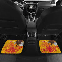 Personalized American Samoa Fautasi Race Car Mats Aeto Pago Pago with Eagle Samoan Tribal Patterns LT03 Set 2pcs - Back Multicolor - Polynesian Pride