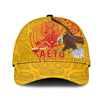 American Samoa Fautasi Race Classic Cap Aeto Pago Pago with Eagle Samoan Tribal Patterns