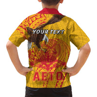Personalized American Samoa Fautasi Race Hawaiian Shirt Aeto Pago Pago with Eagle Samoan Tribal Patterns LT03 - Polynesian Pride