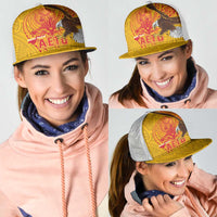 American Samoa Fautasi Race Mesh Trucker Cap Aeto Pago Pago with Eagle Samoan Tribal Patterns LT03 - Polynesian Pride
