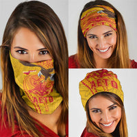 American Samoa Fautasi Race Neck Gaiter Aeto Pago Pago with Eagle Samoan Tribal Patterns
