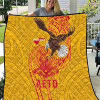 American Samoa Fautasi Race Quilt Aeto Pago Pago with Eagle Samoan Tribal Patterns LT03 Multicolor - Polynesian Pride