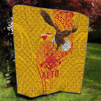American Samoa Fautasi Race Quilt Aeto Pago Pago with Eagle Samoan Tribal Patterns LT03 - Polynesian Pride