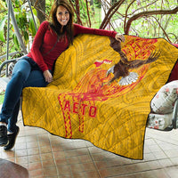 American Samoa Fautasi Race Quilt Aeto Pago Pago with Eagle Samoan Tribal Patterns LT03 - Polynesian Pride