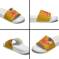 American Samoa Fautasi Race Slide Sandals Aeto Pago Pago with Eagle Samoan Tribal Patterns LT03 - Polynesian Pride