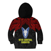 Vitis Central Dabaris Rugby Kid Hoodie Papua New Guinea Polynesian Tattoo LT03 - Polynesian Pride