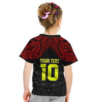 Custom Vitis Central Dabaris Rugby Kid T Shirt Papua New Guinea Polynesian Tattoo LT03 - Polynesian Pride