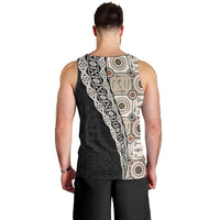 Tukenny Pattern Fijian War Clubs Mix Tapa Tribal Men Tank Top LT03 - Polynesian Pride