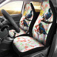 New Zealand Pohutukawa Tui Bird Car Seat Cover Kowhai Version LT03 - Polynesian Pride
