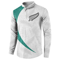 Custom New Zealand Football Button Sweatshirt Go All Silver Ferns - Towards World Cup 2026