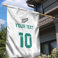 Custom New Zealand Football Garden Flag Go All Silver Ferns - Towards World Cup 2026