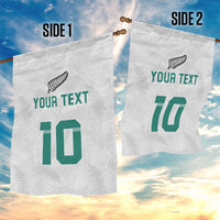 Custom New Zealand Football Garden Flag Go All Silver Ferns - Towards World Cup 2026