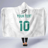 Custom New Zealand Football Hooded Blanket Go All Silver Ferns - Towards World Cup 2026
