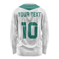 Custom New Zealand Football Long Sleeve Shirt Go All Silver Ferns - Towards World Cup 2026