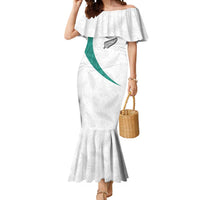 Custom New Zealand Football Mermaid Dress Go All Silver Ferns - Towards World Cup 2026