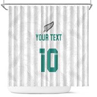 Custom New Zealand Football Shower Curtain Go All Silver Ferns - Towards World Cup 2026