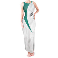 Custom New Zealand Football Tank Maxi Dress Go All Silver Ferns - Towards World Cup 2026