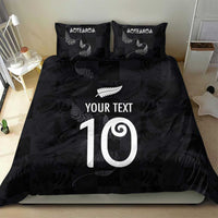 Custom New Zealand Rugby Bedding Set All Silver Ferns Blacks