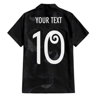 Custom New Zealand Rugby Family Matching Summer Maxi Dress and Hawaiian Shirt All Silver Ferns Blacks