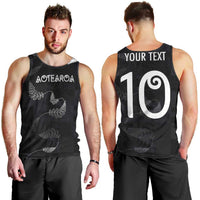 Custom New Zealand Rugby Men Tank Top All Silver Ferns Blacks