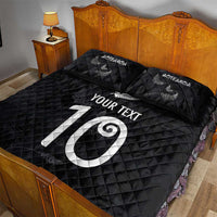 Custom New Zealand Rugby Quilt Bed Set All Silver Ferns Blacks