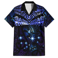 New Zealand Matariki Family Matching Summer Maxi Dress and Hawaiian Shirt Maori Pattern and Matariki Sky Night
