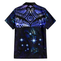 New Zealand Matariki Hawaiian Shirt Maori Pattern and Matariki Sky Night LT03 - Polynesian Pride